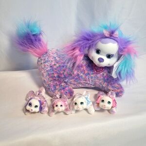 Puppy Surprise Mia Momma Dog & 4 Puppies Plush Toy Stuffed Animal
